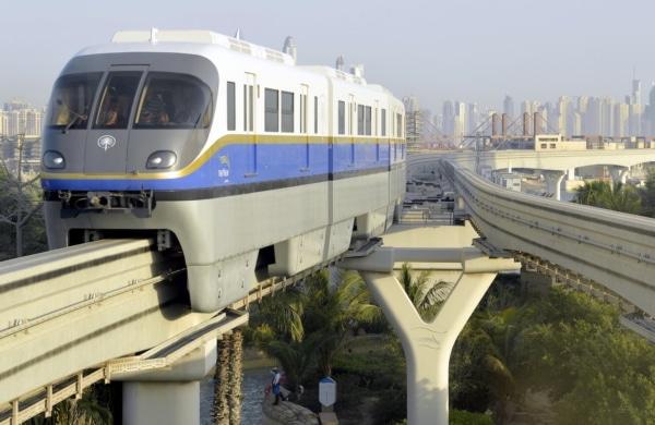 Monorail de Plam Jumeirah à Dubaï