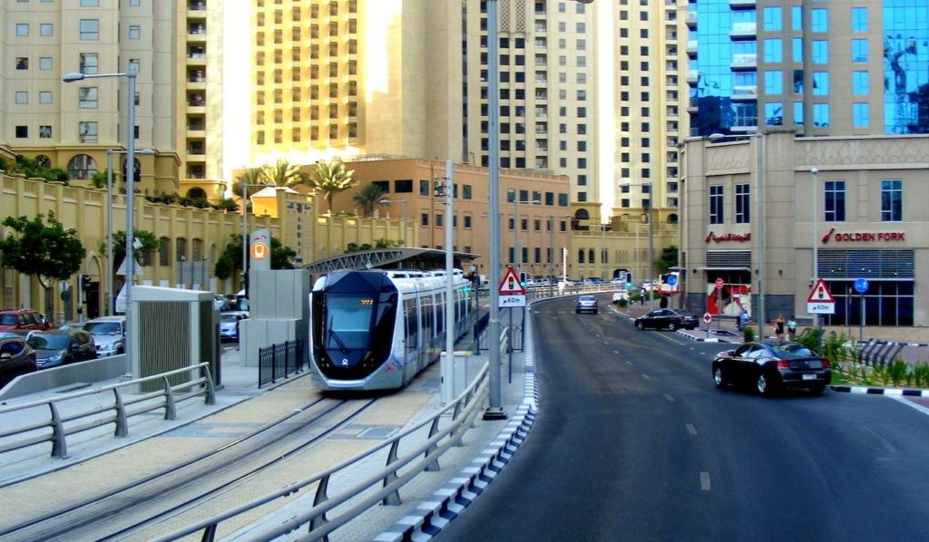 Photo du tramway du Dubai