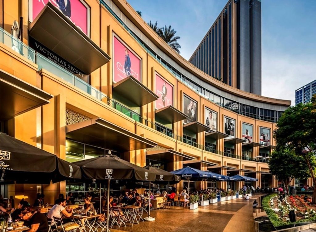 Terrasses de restaurants au Dubai Marina Mall