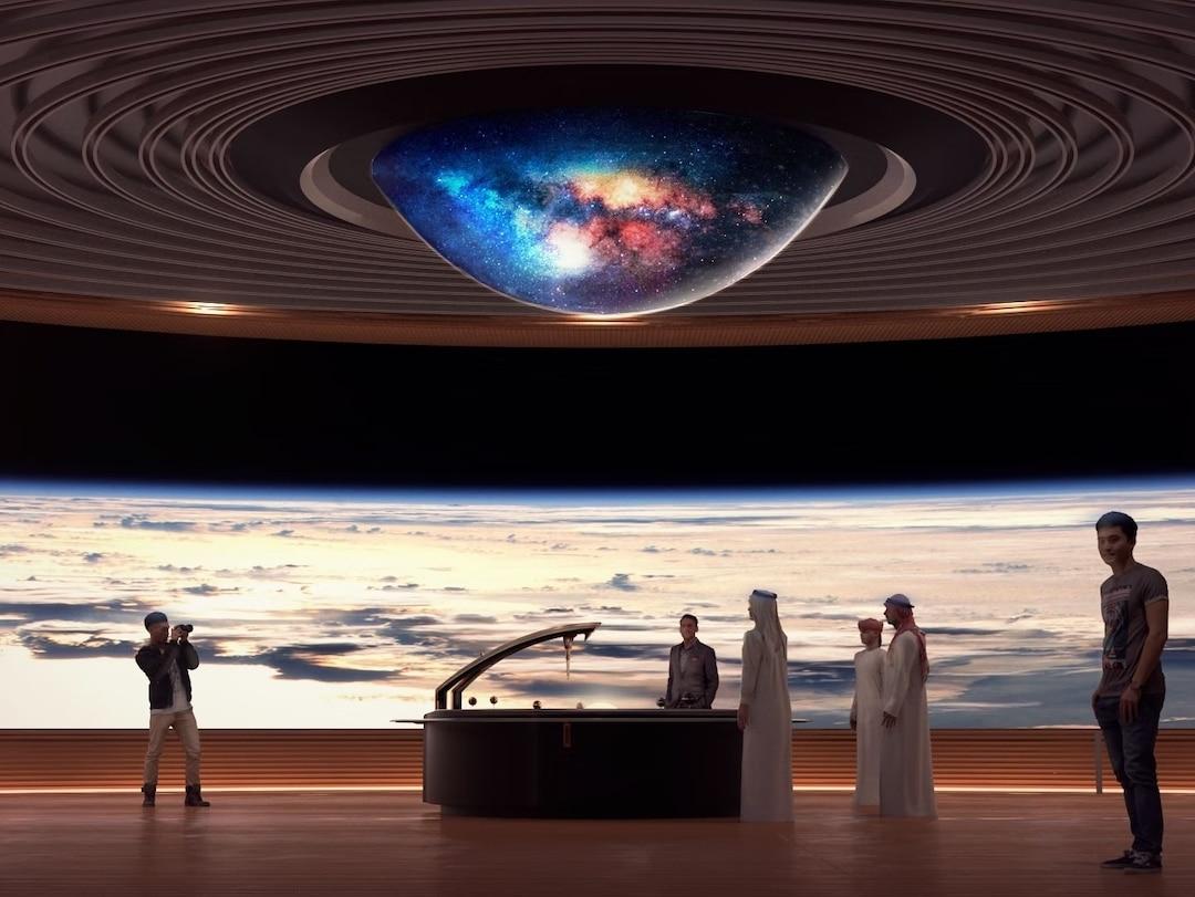 Intérieur du musée du futur à Dubai