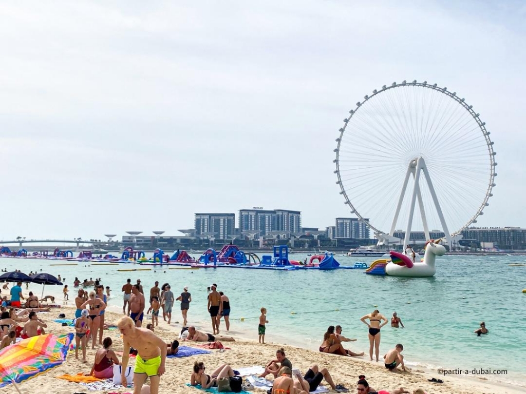 Ain Dubai from JBR Beach in Dubai