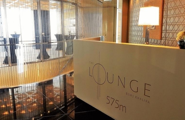 The Lounge, the lounge bar located on the 152nd floor of the Burj Khalifa