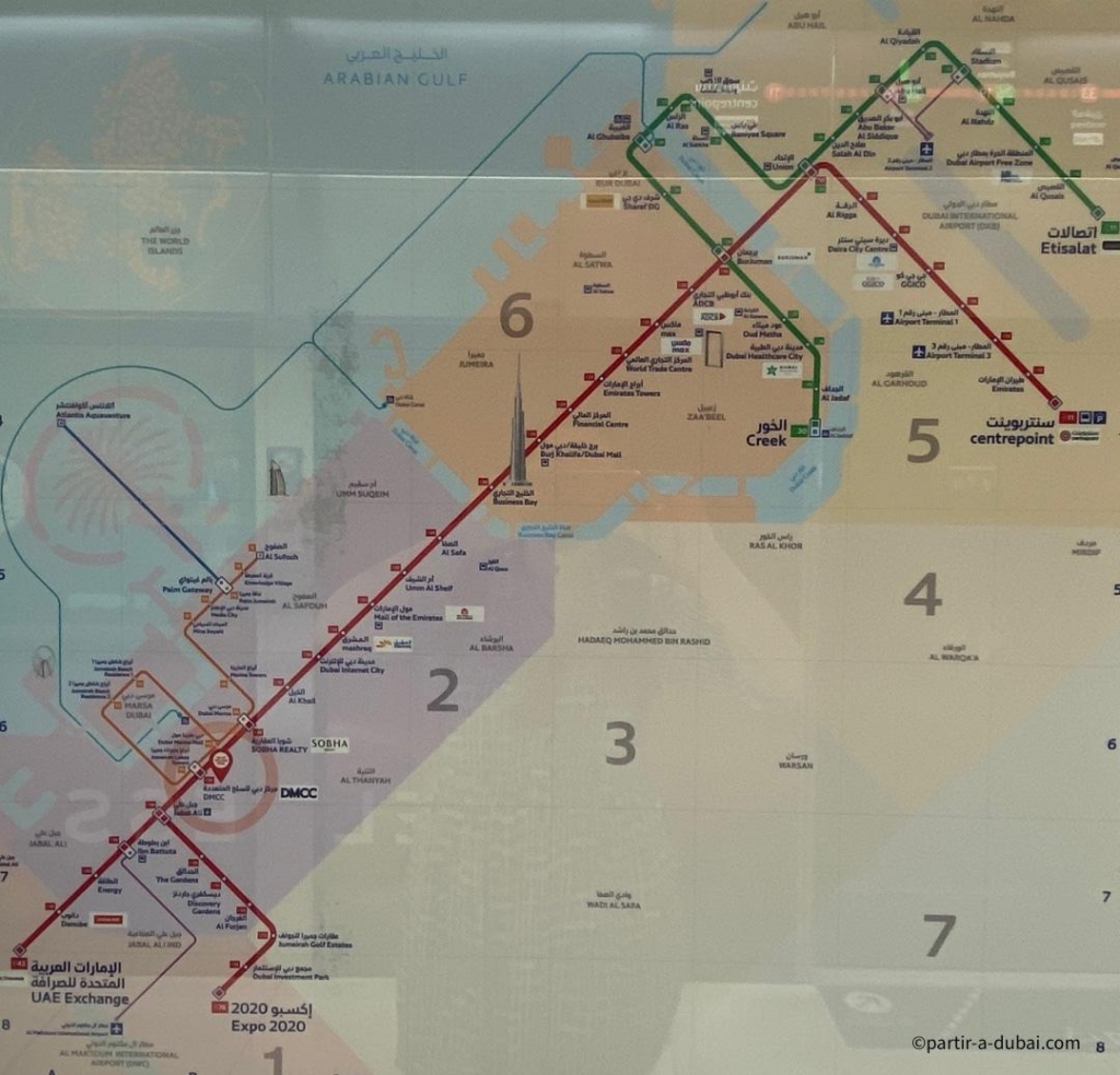 Dubai Metro Map
