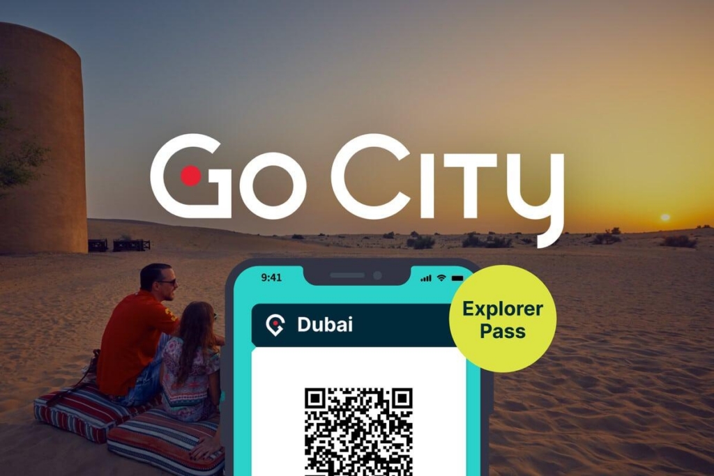 Go City Explorer Pass Dubai with a desert image