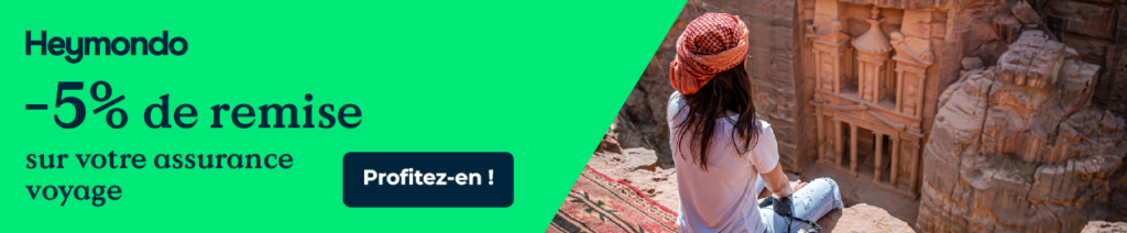 Banner: 5% off Heymondo travel insurance
