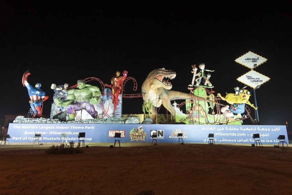 Meet dinosaurs and superheroes at IMG Worlds of Adventure theme park