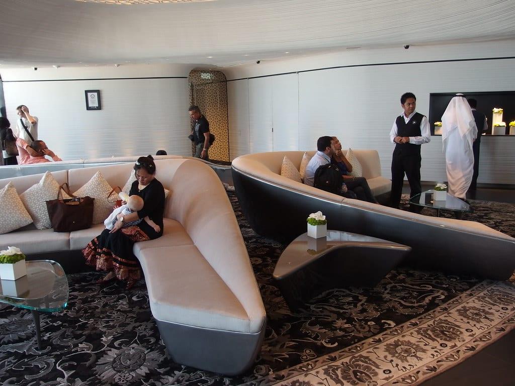 At the Top lounge on the 148th floor of the Burj Khalifa