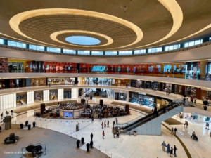 One of the many levels of the Dubai Mall, the world’s largest shopping mall, featuring Nike Town.