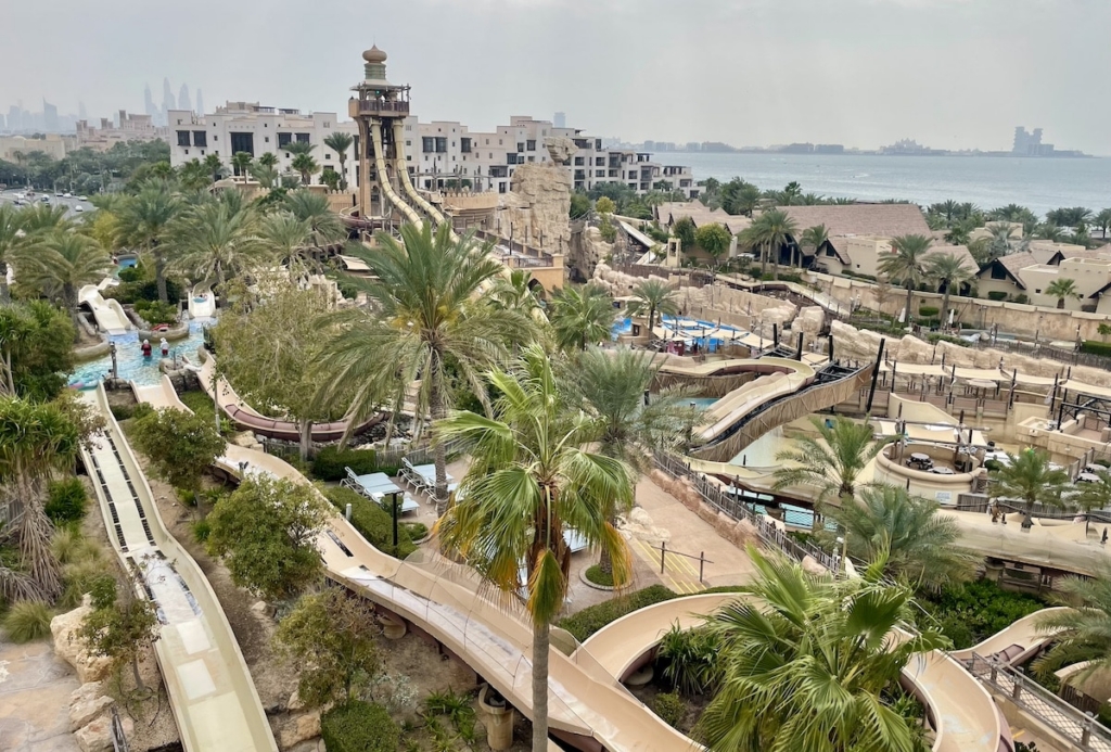 Jumeirah Sceirah, the most impressive slide at Wild Wadi Waterpark in Dubai