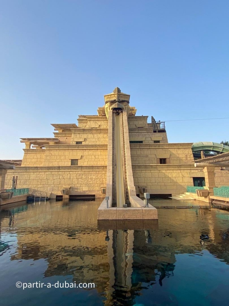Leap of Faith, a 28-meter slide ending in a shark tank at Aquaventure in Dubai