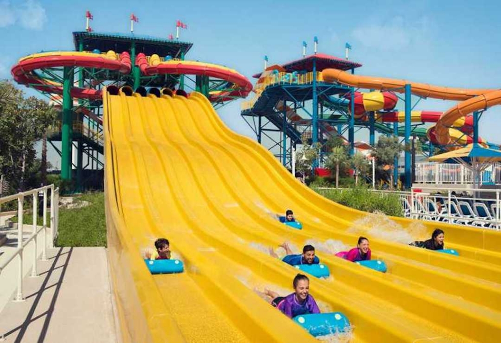 Slides at Legoland Waterpark in Dubai